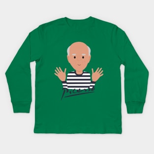Picasso kawaii Kids Long Sleeve T-Shirt